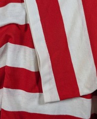 Vintage Where’s Waldo Red White Stripe Single Stitch Shirt Halloween Costume 80s