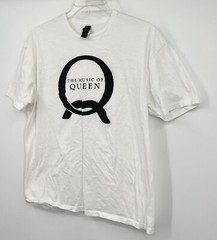 The Music Of Queen Freddie Mercury Band T Shirt Mens XL White Tee