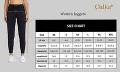 Women’s Joggers High Waist Yoga Pockets Sweatpants Sport Workout Pants Black M