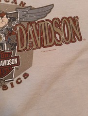 2000 Y2K Harley-Davidson T-Shirt Size XL (2 Stains) Looney Tunes Taz Yosemite TX