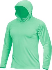 Men’s UPF 50+ Sun Protection Hoodie Lightweight Long Sleeve Fishing Hiking Shirt