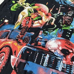Juice Wrld x Vlone Shirt Men S Cosmic Racer Galaxy Print Double Sided Crewneck