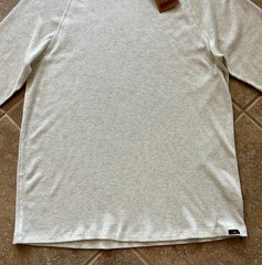 Faherty Cloud Surplus Waffle Crew Thermal T Shirt Men’s XXL Ivory $98 L/S NWT