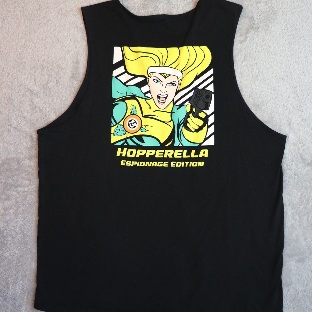 Odd13 Brewing Hopperella Espionage Edition Tank Top XXL 2XL Comicbook Style