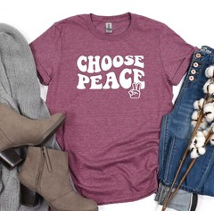 Choose Peace Shirt, No War Tshirt, Gift Tee, Activist Tshirt