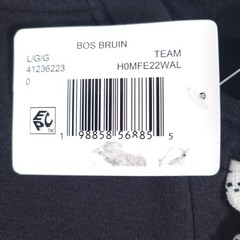 NHL Sweatshirt Mens Large Black Boston Bruins Lace Up Fleece Hockey Fan Gear NWT