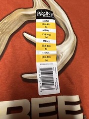 REALTREE Long Sleeve T-Shirt Bone Collector Camo Logo Dark Orange Mens M (38-40)