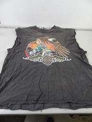 Vtg Harley Davidson 1991 American Heritage Sleveless TShirt 3XL Single Stitch