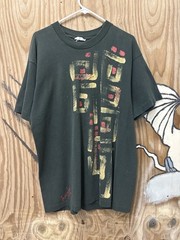 Rare Vintage Single Stitch 1989 Boogaloo USA Hand-Painted Abstract Tee Men XL