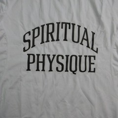 Spiritual Physique Shirt Mens L White Short Sleeve Crew Neck Graphic Tee