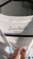 Juice WRLD Official Airbrush Portrait Graphic Tee Small White