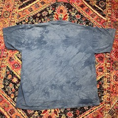 Vintage Primitives Andrea Bragg Tribal Animal Art T-Shirt XL USA Made Blue 90s