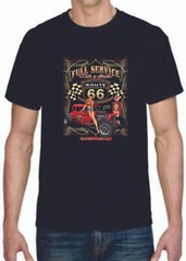Adult DryBlend® T-Shirt – ( FULL SERVICE ROD ROUTE 66 – HOT ROD / PIN-UP / HOTTI