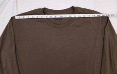 Size L JACHS NEW YORK Green Mens Long Sleeve Pullover Crew Neck Casual Shirt