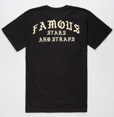 Famous Stars And Straps REAPER BADGE Men’s Short Sleeve T-Shirt Black Small
