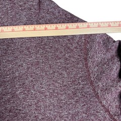 Cremieux XXL Henley Shirt Men’s Long Sleeve Maroon Heather Casual KnitPullover
