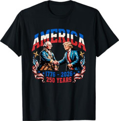 250 Years America Anniversary 250th Trump Washington T-Shirt