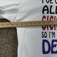 Vintage I’ve Used Up All My Sick Days T-Shirt Size L White Graphic Single Stitch