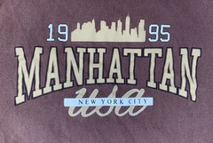 Asos Shirt Mens Large Brown Manhattan New York City Oversized Tee Design