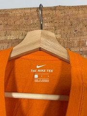 Nike Shirt Adult Mens Large Orange Swoosh Spell Out Active Athletic Basketball