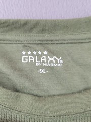 Galaxy Men’s 5XL Green Waffle Thermal T-shirt Long Sleeve Cotton/Polyester