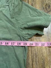 Faherty Sunwashed Organic Cotton Crew Tee Mens S Green Slub Sustainable