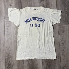 VTG 50s 60s Hydroplane Boat Racing Detroit MI Ricky’s T Shirt Miss Ricochet U-80