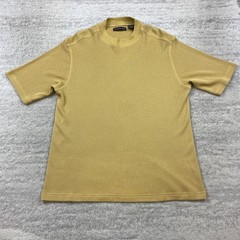 Jhane Barnes Silk Shirt Large Beige Tan Preppy Casual Outdoors Hiker Trekker Men