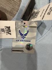 USAF US Air Force “Bald Eagle & Logo” Blue T-Shirt – by MV Sport – Size XL – NWT