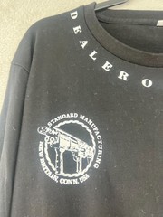 Dealer of Defense Shirt Mens Sz XL Long Sleeve Black Graphic Mafia Skull