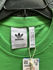 Mens Small ADIDAS ORIGINALS ESSENTIALS TREFOIL TEE SHIRT GREEN JN0235 NWT (R1)