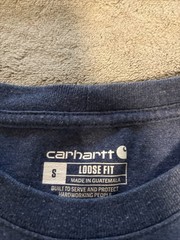 Carhartt Men’S K87-NVY Small Loose Fit Short Sleeve T-Shirt – Navy