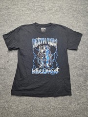 Death Row Records Men’s T Shirt Black Size Large Crew Neck Graphic Printed Tee