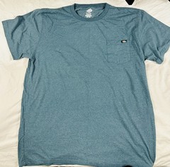 Dickies Mens 2XLT Tall Blue Tee Shirt Casual Workwear