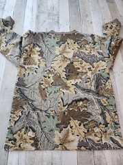 Vtg Distressed Ace Sportswear Thermal Henley Shirt Men’s Large *SEE DESCRIPTION