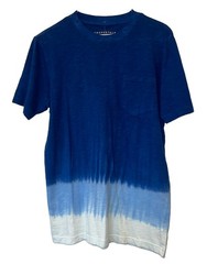 NWT Aeropostale Mens, Young Mens T-Shirt Small Blue & White Ombré Short Sleeves