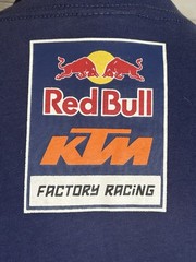 Red Bull Energy Drink KTM T-Shirt Mens XL Motocross Racing Team Logo Blue Orange