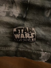Vintage 90s Star Wars T-Shirt Mens 2X Gray Multi Tie Dye Jedi Vs Sith Darth Maul