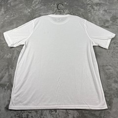 Under Armour HeatGear Mens XL White Short Sleeve Loose Fit T-Shirt Logo Athletic