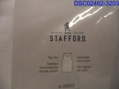 Qty= 4 ( 1 Pack of 4): Stafford Big White Men’s 2XL A-Shirts