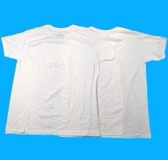 Hanes ComfortSoft Mens White Crewneck T-Shirts XL 100% Cotton Set Of 2 NWOT