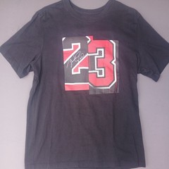 Air Jordan MJ 23 T Shirt Mens Extra Large Black Big Graphic Tee Short Sleeve