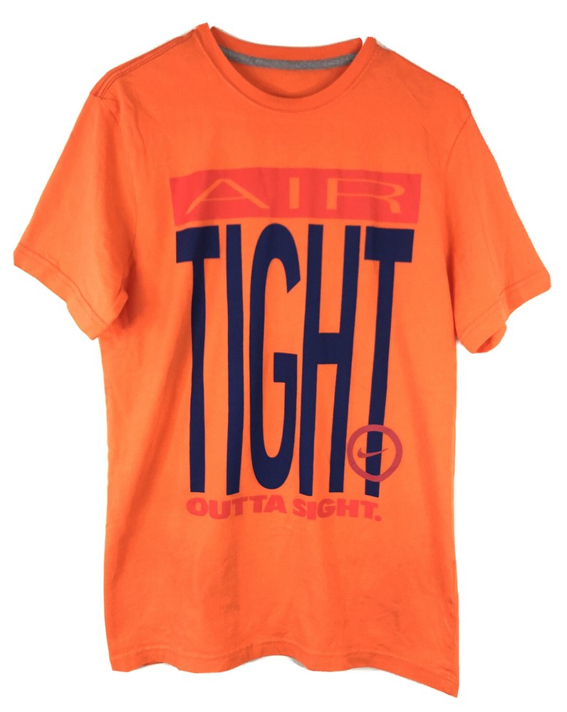 Nike “Air Tight Outta Sight.” T-Shirt Color: Orange Men’s Size MEDIUM EUC