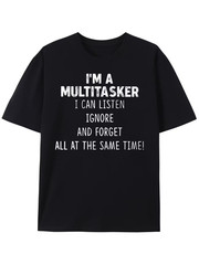 IM A MULTITASKER Mens Graphic T-shirts – Soft Cotton Blend,