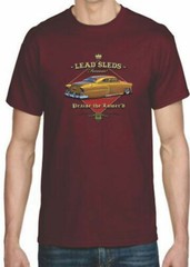 Adult DryBlend® T-Shirt – (SLEDS FOREVER – GOLD LOW RIDER HOT ROD)