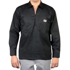 Ben Davis Men’s Long Sleeve Shirt Stripe 1/2 Zip Regular Fit Long Sleeve Shirt