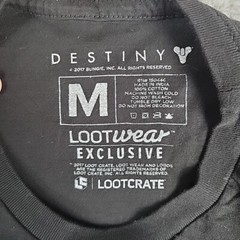 Destiny 2 Nolook Exclusive T-Shirt Adult Medium Black Gamer Bungie Loot Wear