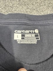 Carhartt Men’s Shirt LARGE Loose Fit Grey Short Sleeve K87 Pocket