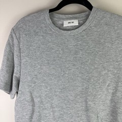 NN07 Men’s Clive T Shirt Medium Gray Waffle Knit Minimalist Scandinavian Tee