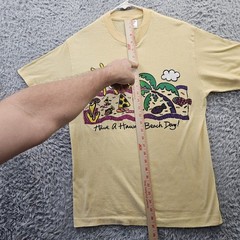Vintage Hawaiian T Shirt Large (Fits like S/Medium) 70s Have Hawaii Beach Day